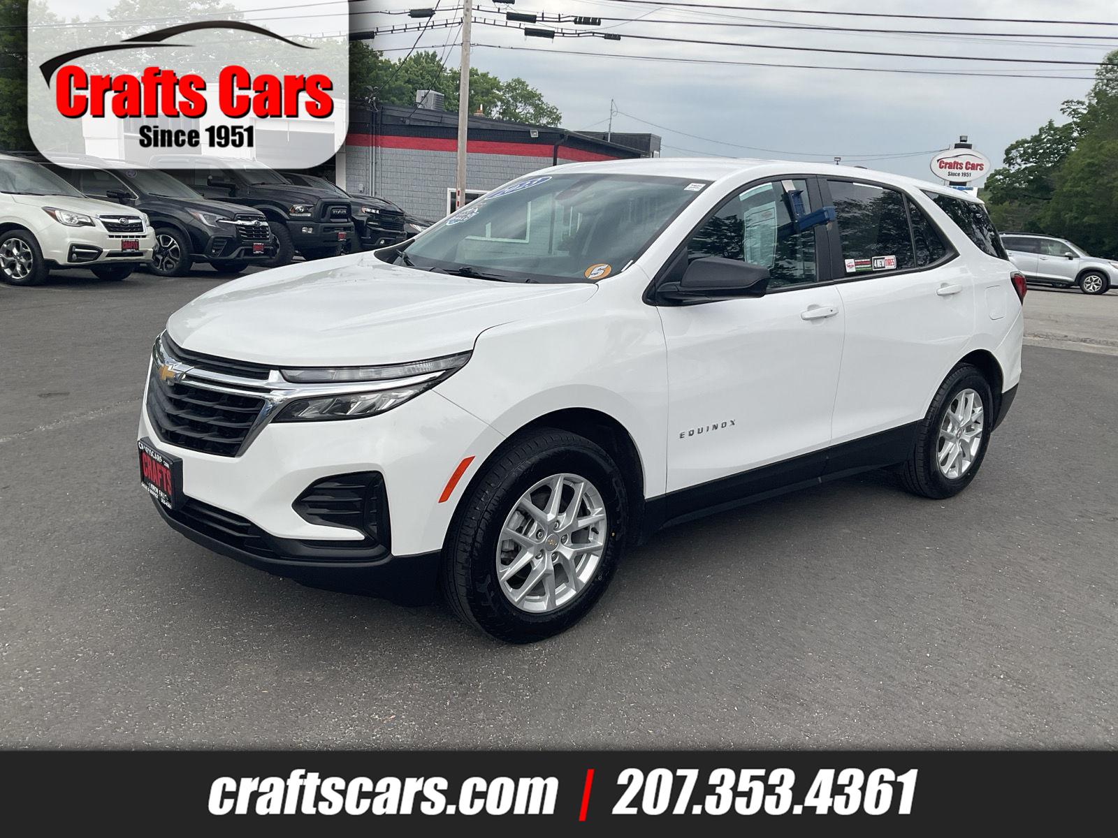 Summit White 2023 Chevrolet Equinox LS AWD with 1LS SUV / Crossover Four-Wheel Drive 6-Speed Automatic Overdrive