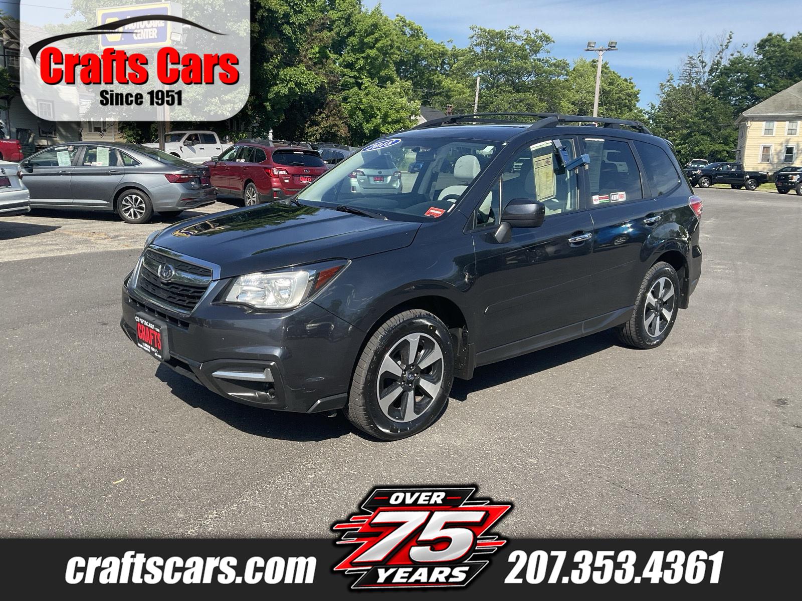 Dark Gray Metallic 2018 Subaru Forester SUV / Crossover All-Wheel Drive Continuously Variable Transmission