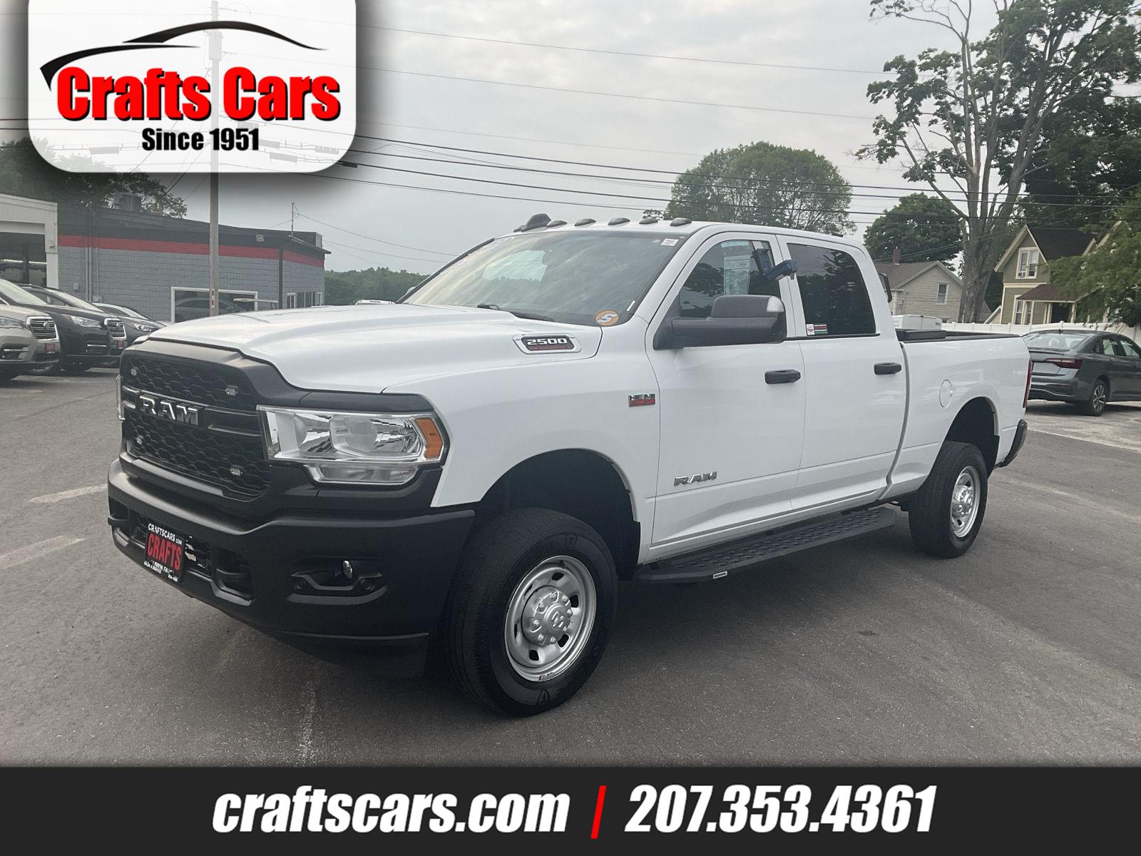 Bright White Clearcoat 2022 RAM 2500 Pickup Truck Four-Wheel Drive 8-Speed Automatic