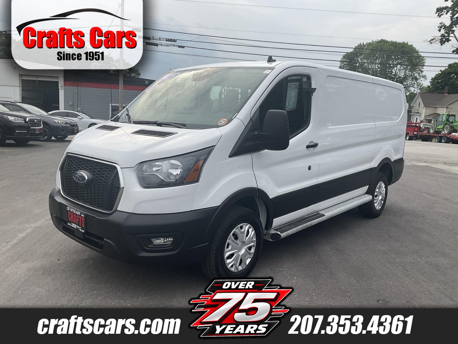 Oxford White 2025 Ford Transit Cargo Van Rear-Wheel Drive
