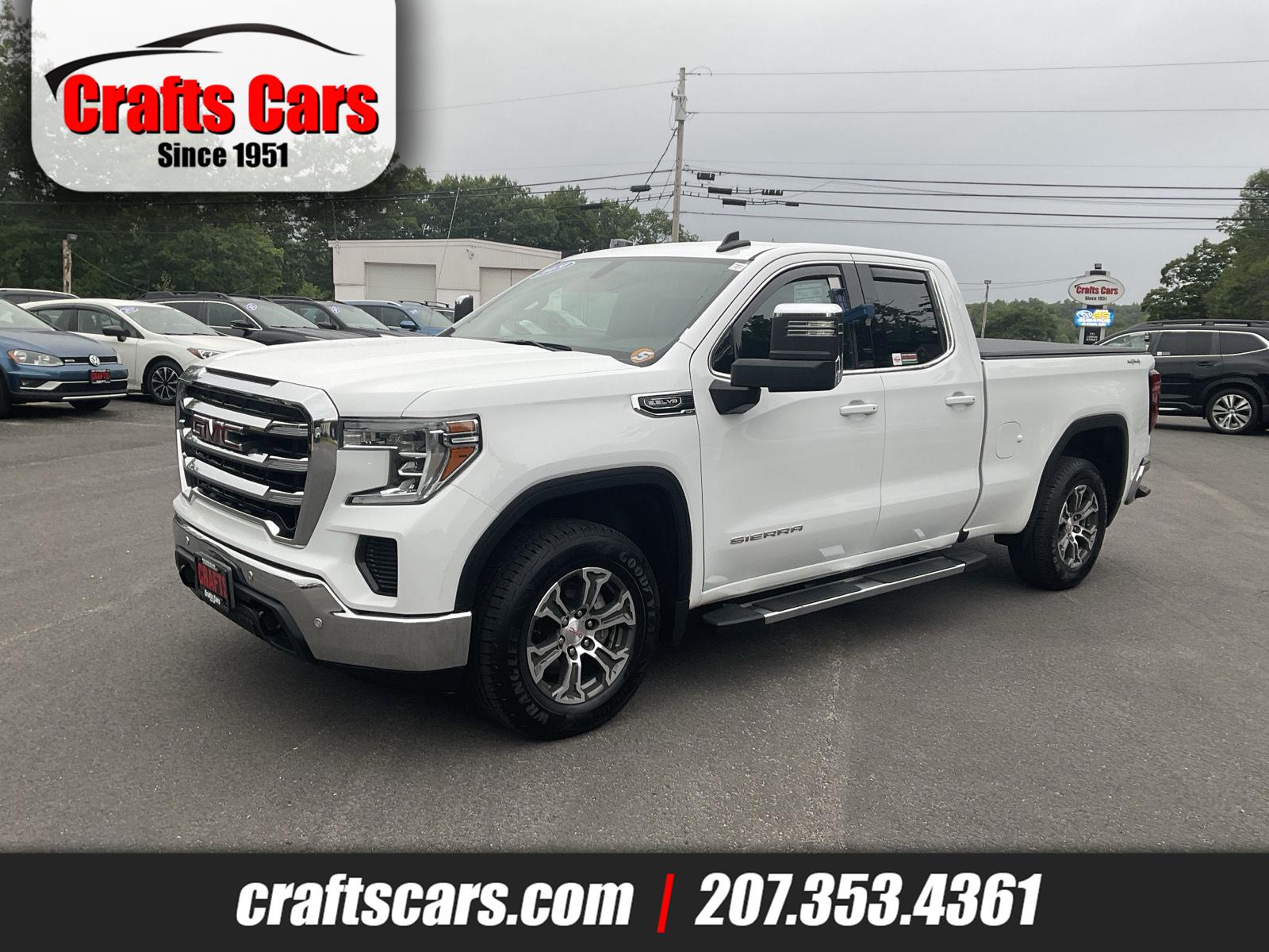Summit White 2019 GMC Sierra 1500 Pickup Truck Four-Wheel Drive 8-Speed Automatic