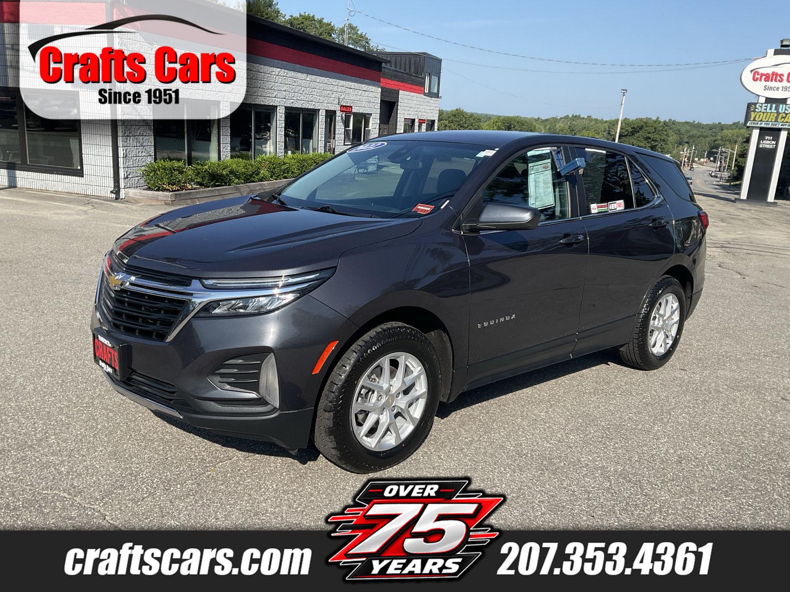 Iron Gray Metallic 2022 Chevrolet Equinox SUV / Crossover Four-Wheel Drive 6-Speed Automatic Overdrive