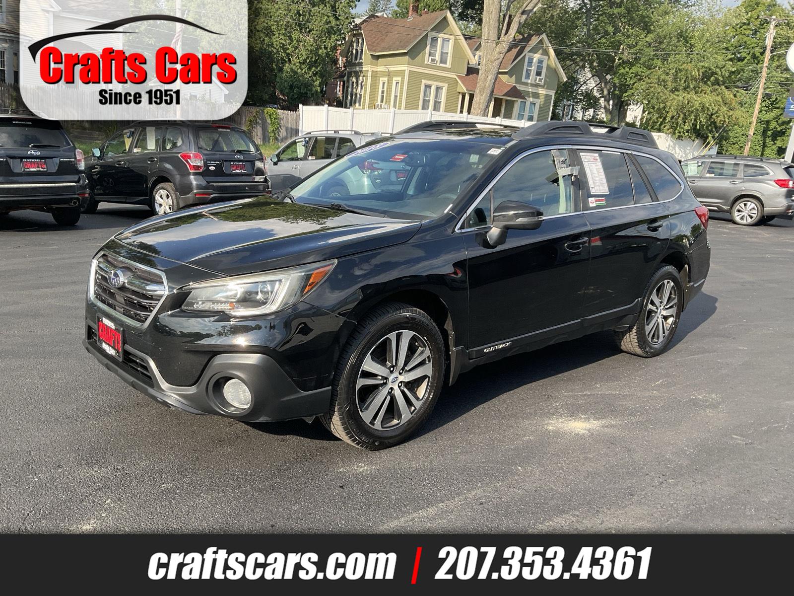 Crystal Black Silica 2018 Subaru Outback Wagon All-Wheel Drive Continuously Variable Transmission