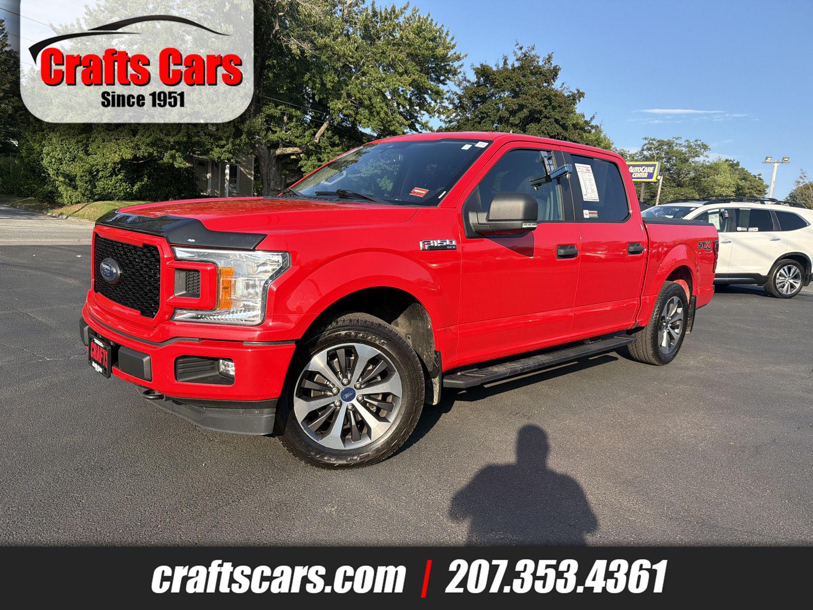 Race Red 2019 Ford F-150 Pickup Truck Four-Wheel Drive 6-Speed Automatic