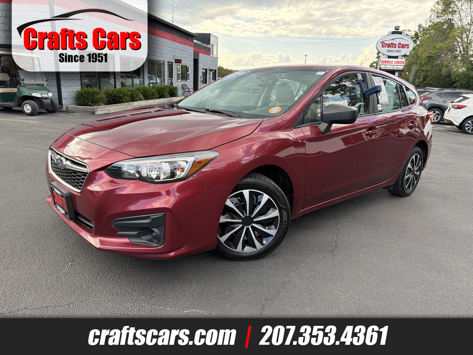Crimson Red Pearl 2019 Subaru Impreza Hatchback All-Wheel Drive Continuously Variable Transmission