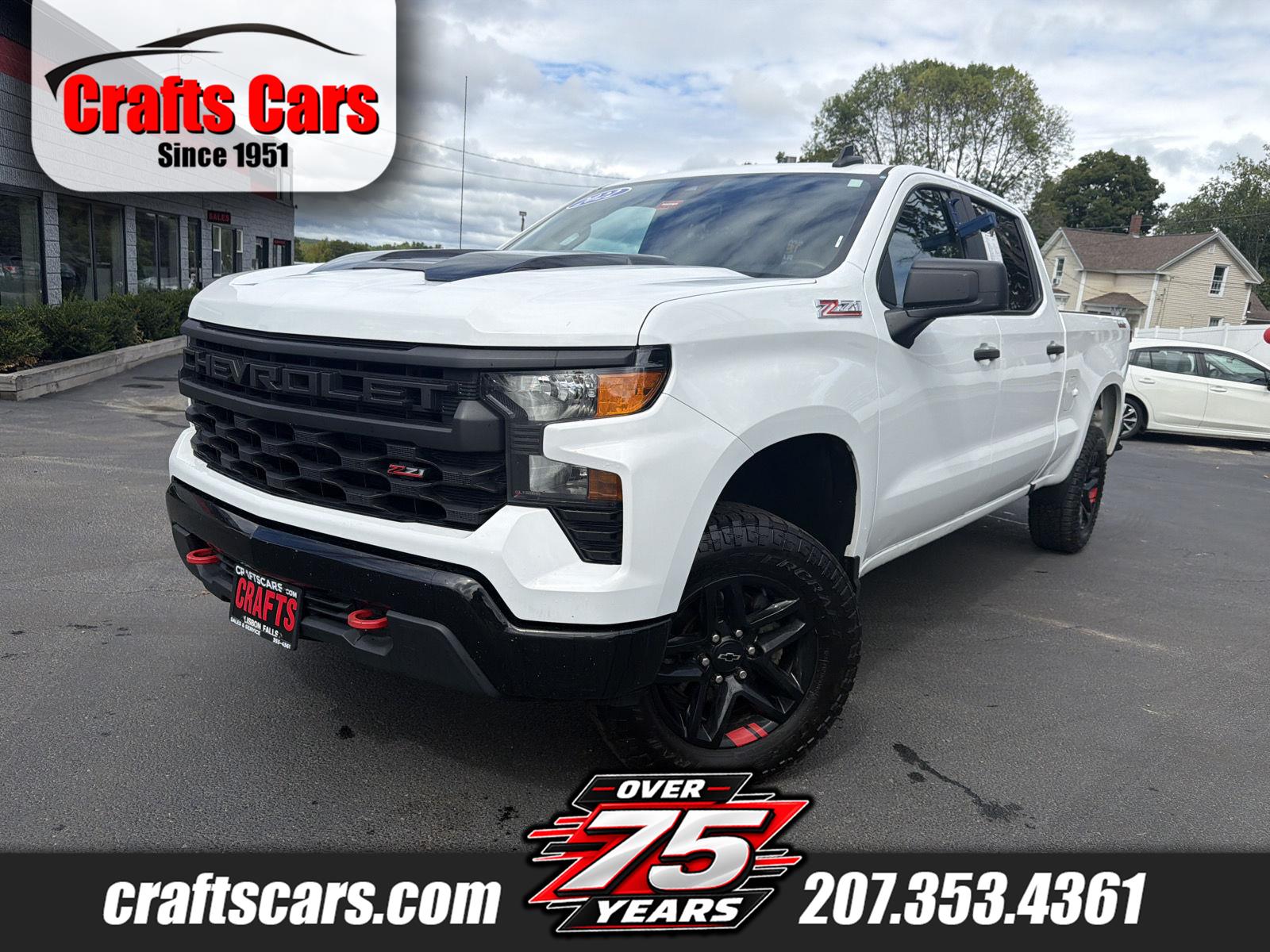 Summit White 2022 Chevrolet Silverado 1500 Pickup Truck Four-Wheel Drive 8-Speed Automatic