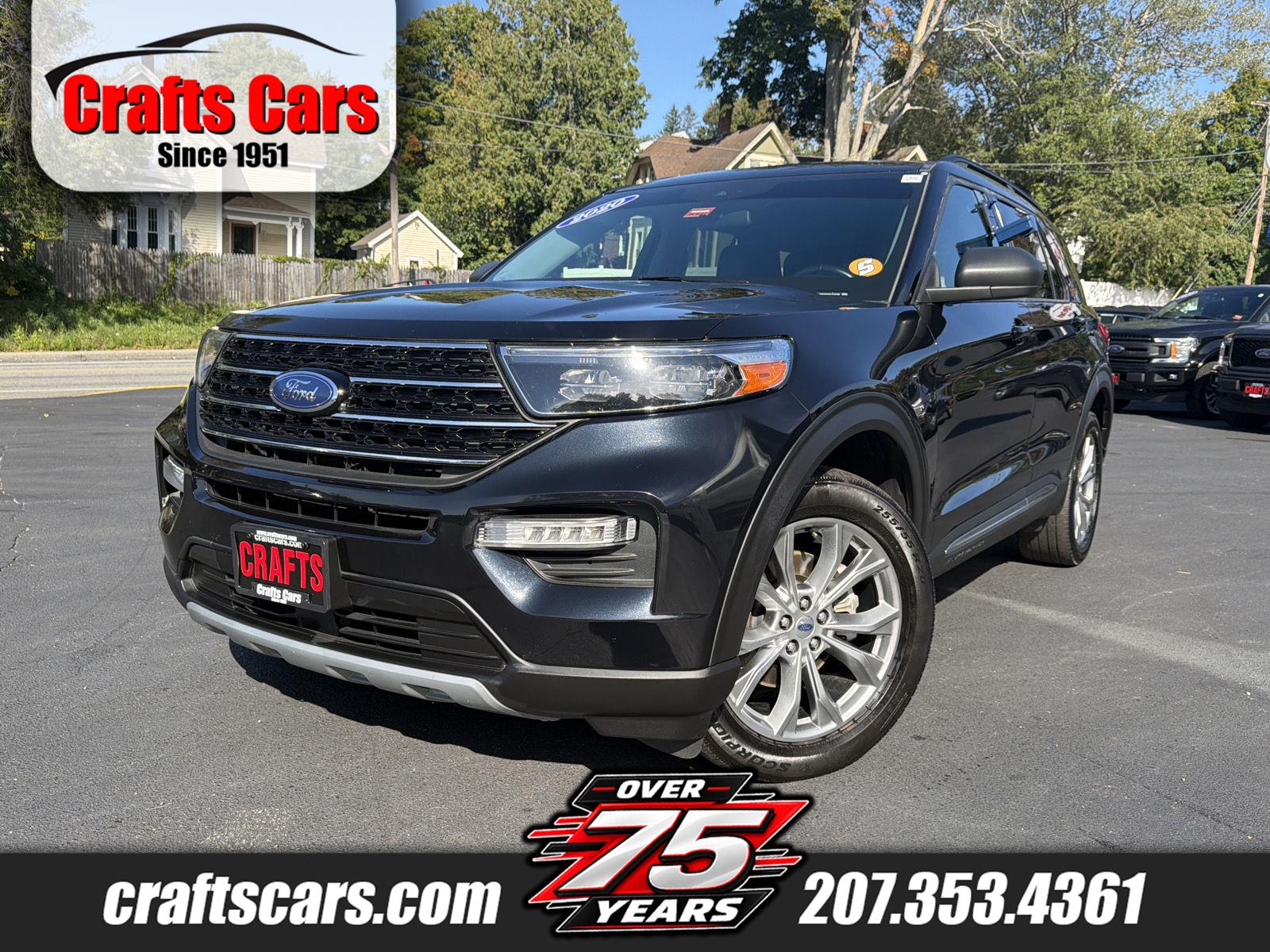 Agate Black Metallic 2020 Ford Explorer SUV / Crossover All-Wheel Drive Automatic