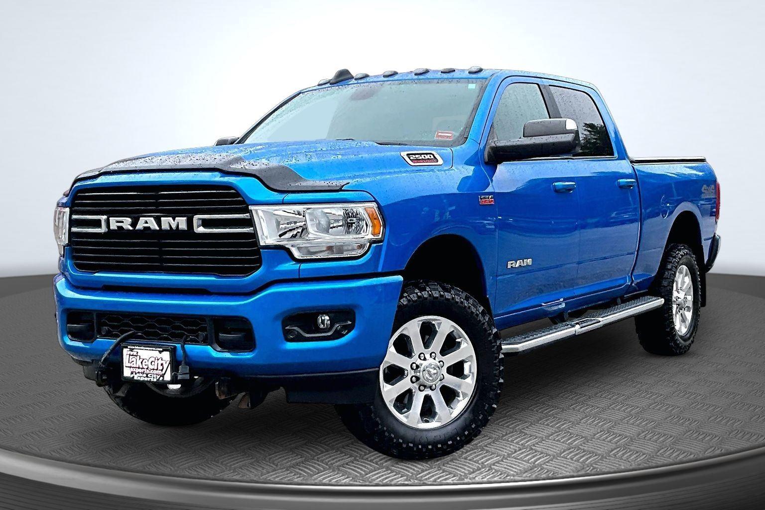 Hydro Blue Pearlcoat 2020 RAM 2500 Big Horn Crew Cab 4WD Pickup Truck Four-Wheel Drive 8-Speed Automatic