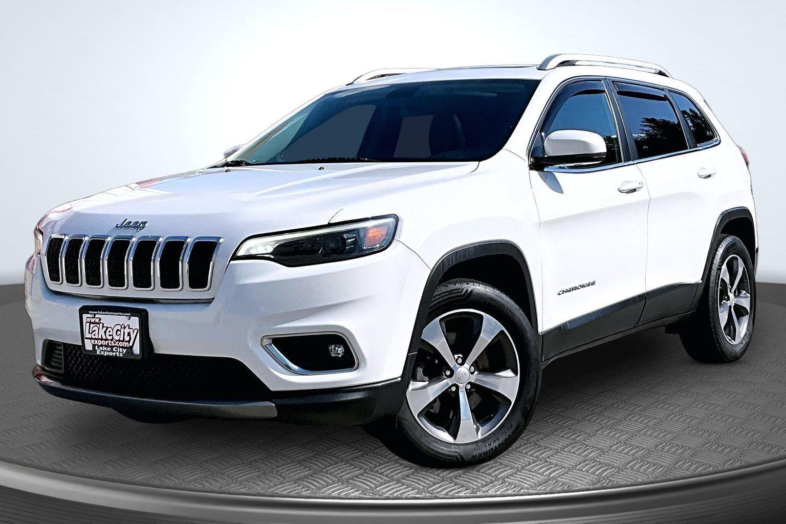 Bright White Clearcoat 2019 Jeep Cherokee Limited 4WD SUV / Crossover Four-Wheel Drive 9-Speed Automatic