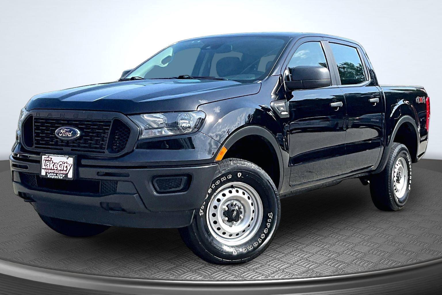 Shadow Black 2022 Ford Ranger XL SuperCrew 4WD Pickup Truck Four-Wheel Drive Automatic