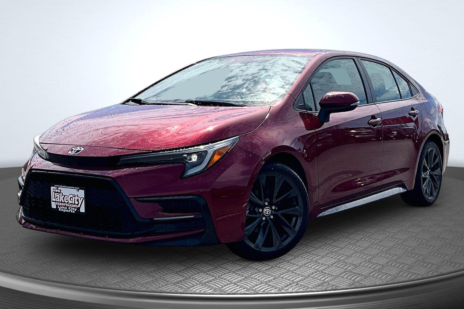 Red (Ruby Flare Pearl) 2024 Toyota Corolla SE FWD Sedan Front-Wheel Drive Continuously Variable Transmission