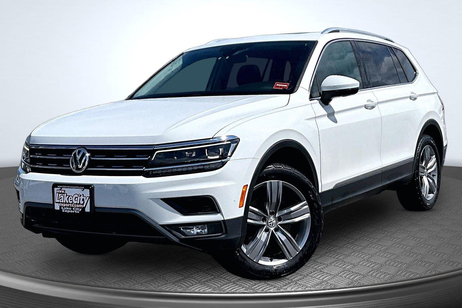 Pure White 2019 Volkswagen Tiguan SEL Premium 4Motion SUV / Crossover All-Wheel Drive Automatic