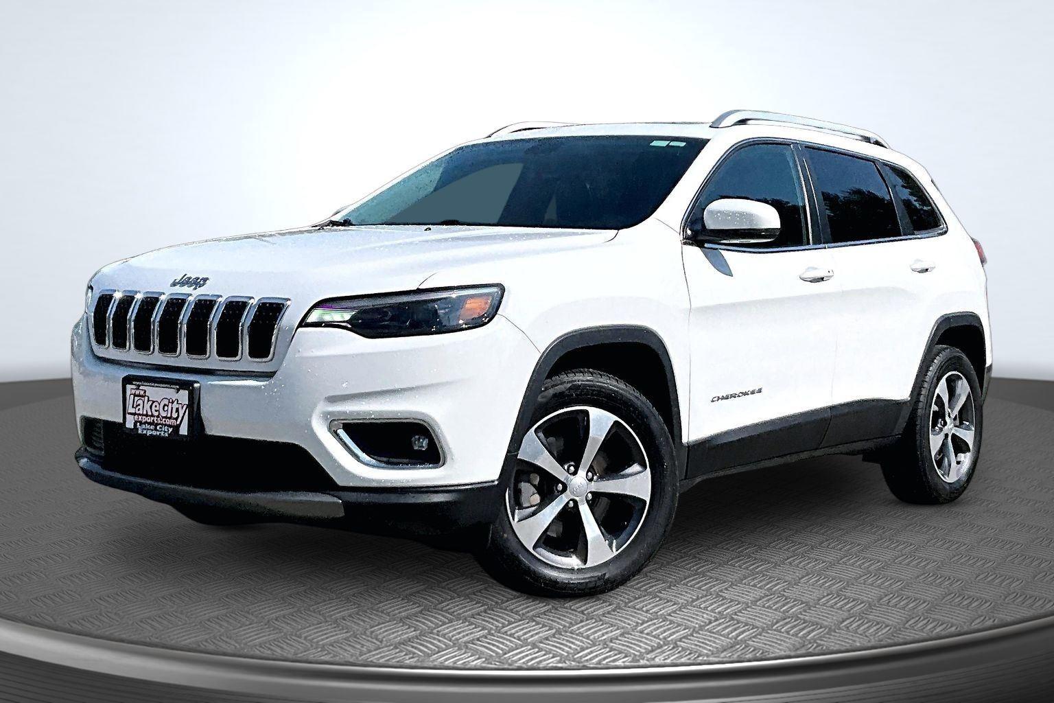 Bright White Clearcoat 2019 Jeep Cherokee Limited 4WD SUV / Crossover Four-Wheel Drive 9-Speed Automatic
