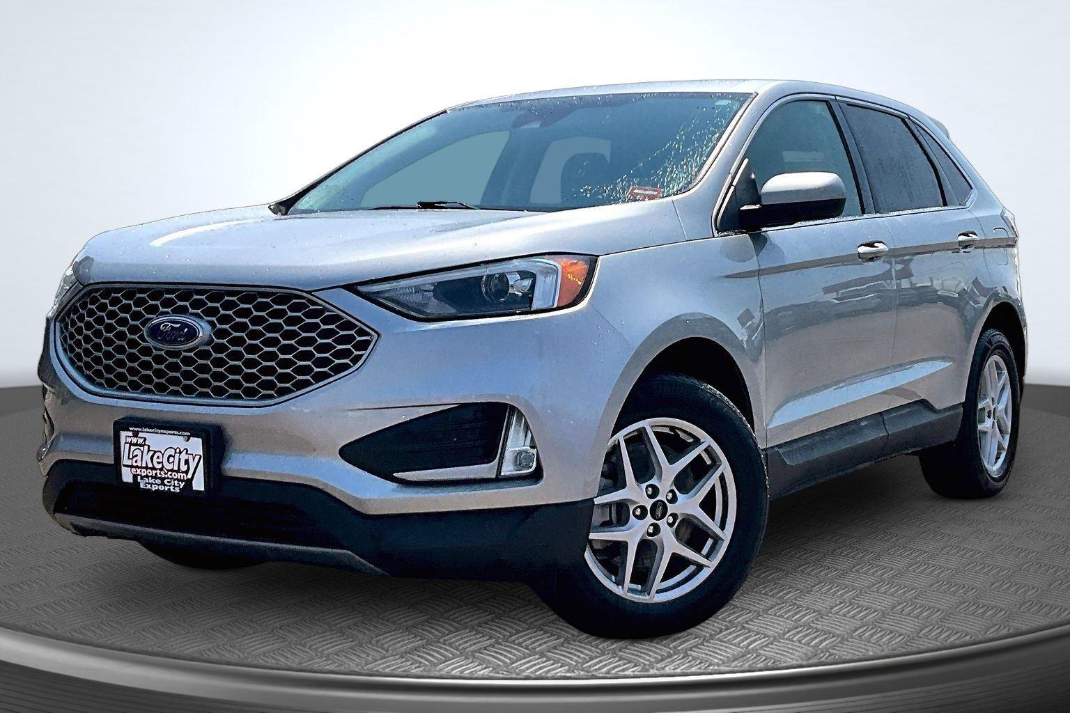 Iconic Silver Metallic 2023 Ford Edge SUV / Crossover All-Wheel Drive 8-Speed Automatic