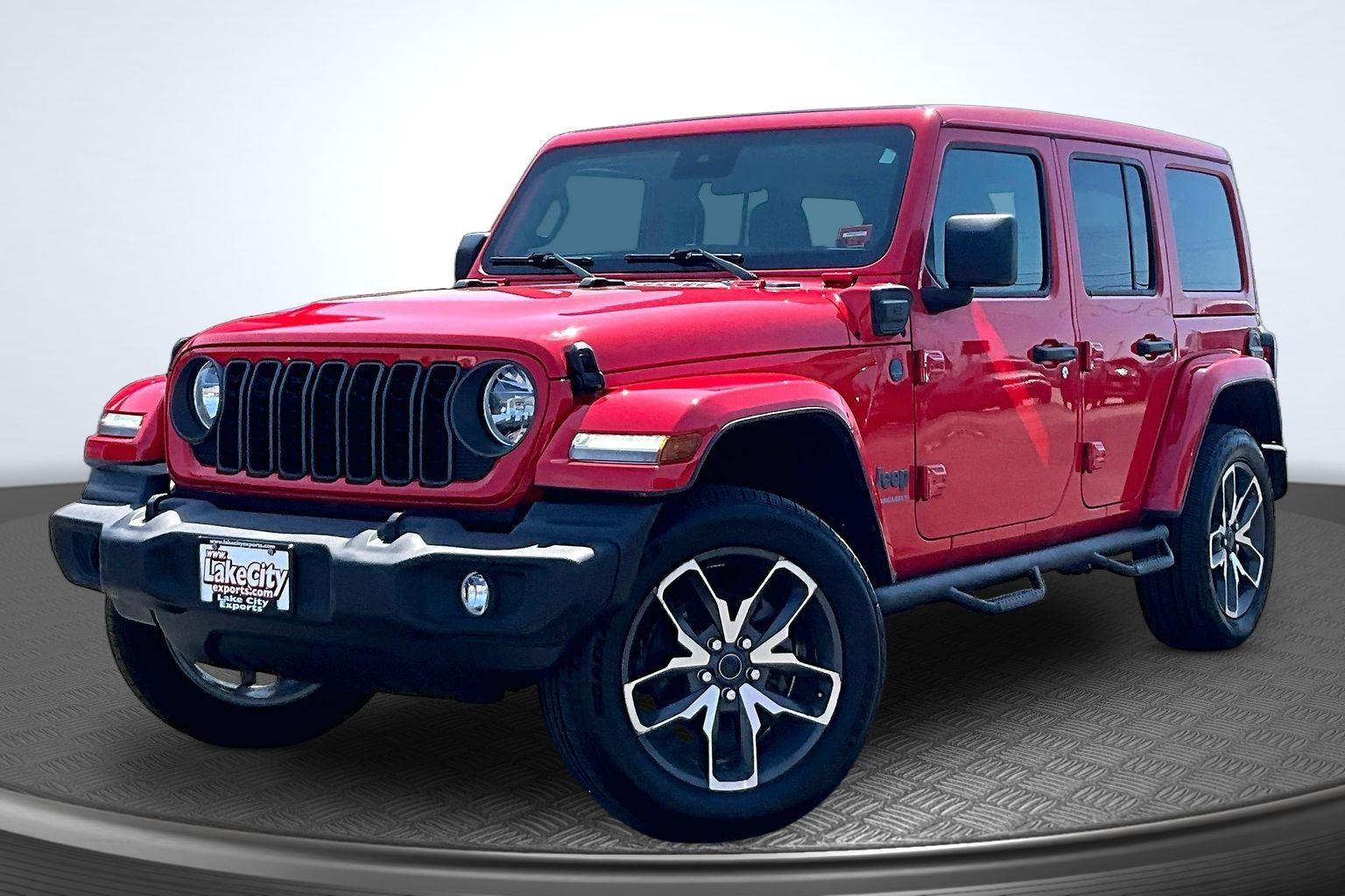 Firecracker Red Clearcoat 2024 Jeep Wrangler 4xe SUV / Crossover Four-Wheel Drive 8-Speed Automatic