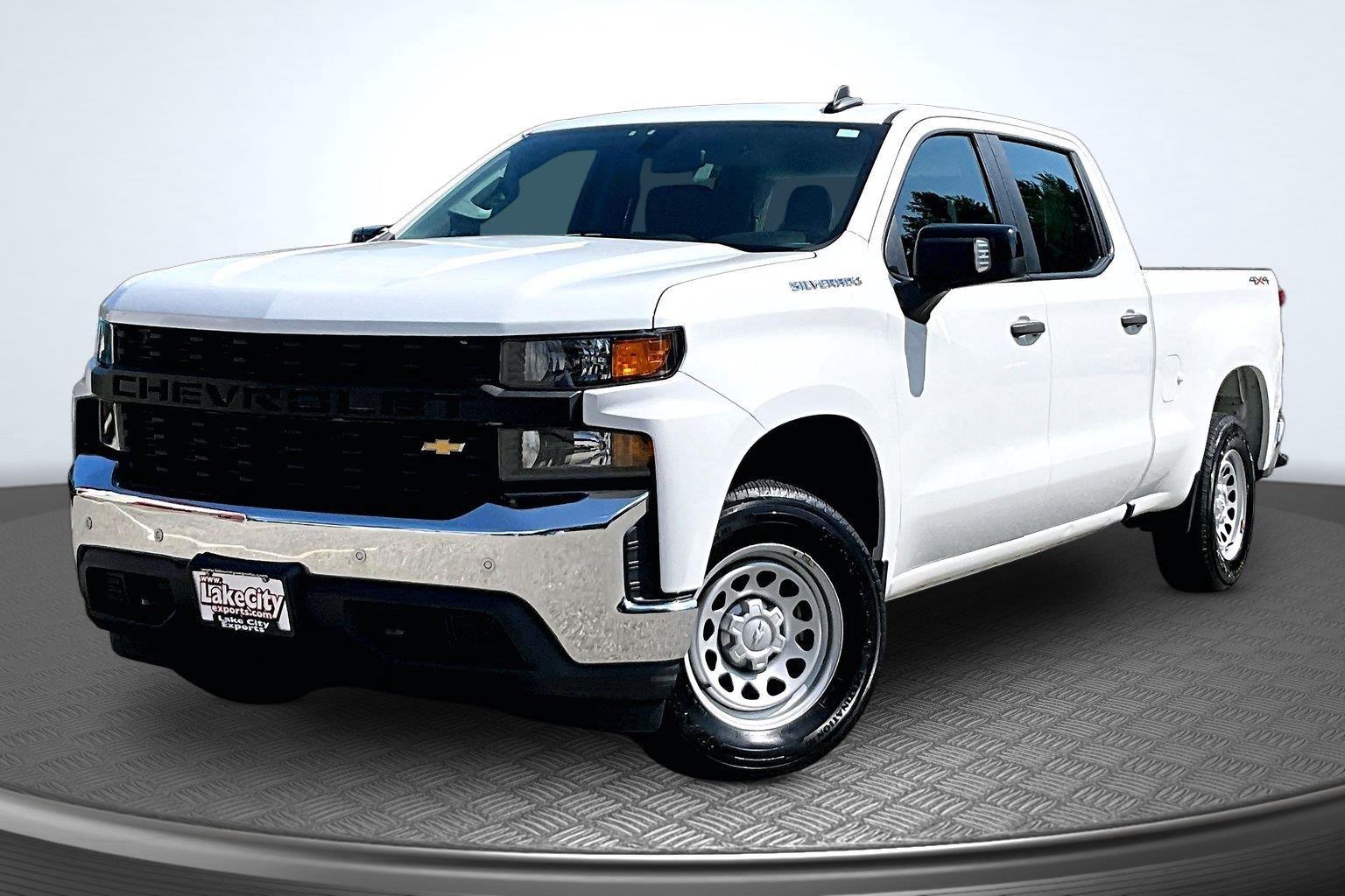 Summit White 2021 Chevrolet Silverado 1500 Pickup Truck Four-Wheel Drive 6-Speed Automatic