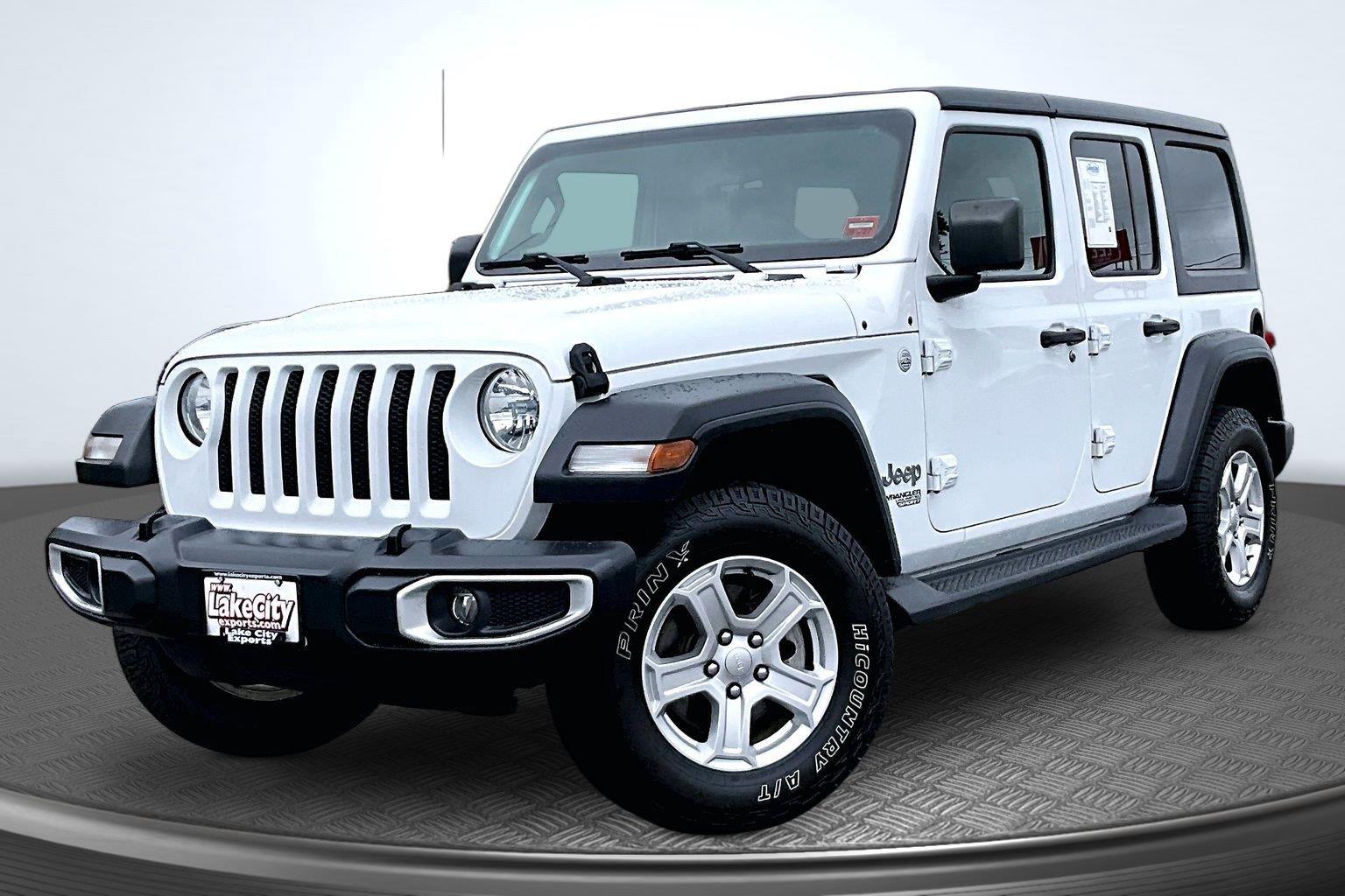 Bright White Clearcoat 2019 Jeep Wrangler SUV / Crossover Four-Wheel Drive 8-Speed Automatic