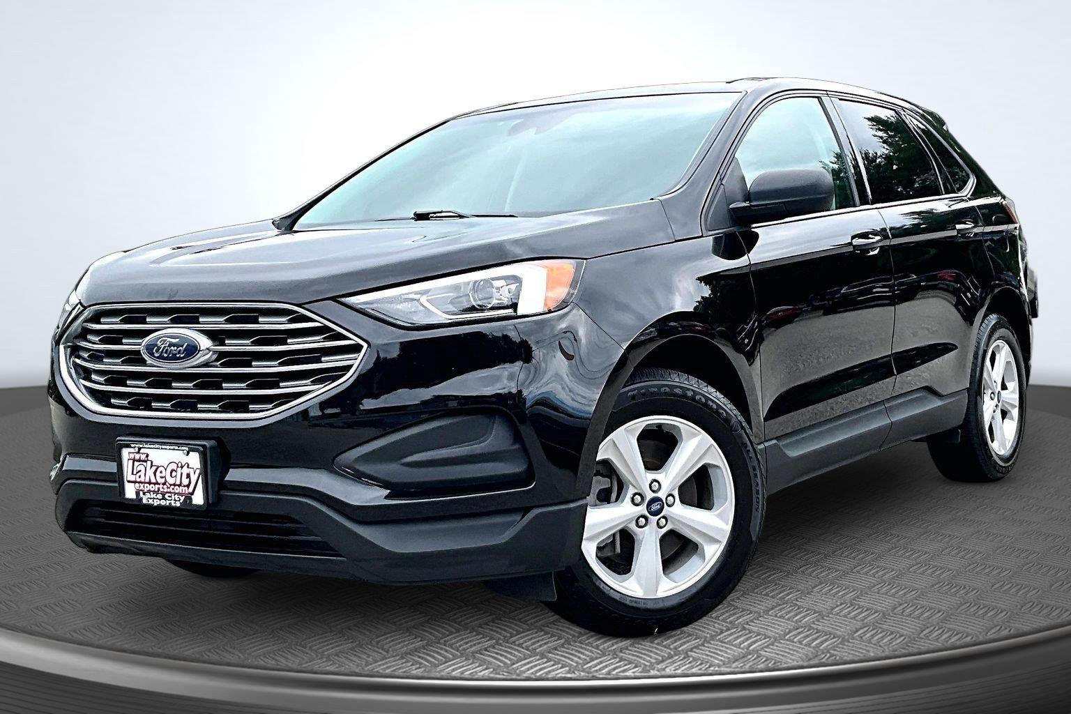 Agate Black Metallic 2021 Ford Edge SUV / Crossover All-Wheel Drive 8-Speed Automatic