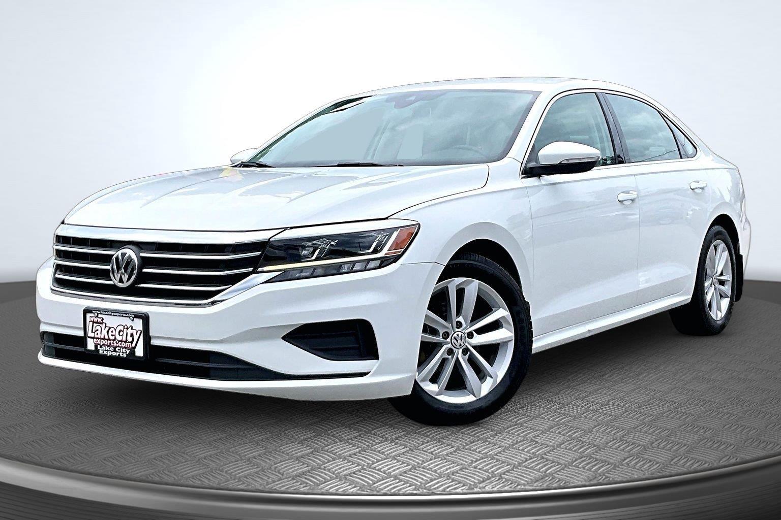 Pure White 2020 Volkswagen Passat Sedan Front-Wheel Drive Automatic