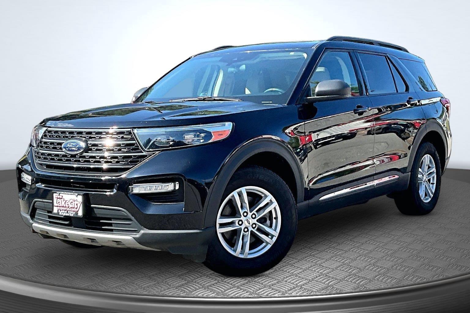 Agate Black Metallic 2022 Ford Explorer SUV / Crossover All-Wheel Drive Automatic