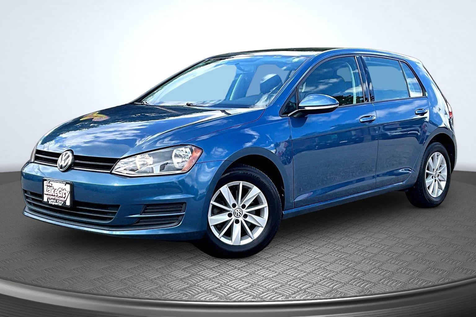 Silk Blue Metallic 2016 Volkswagen Golf Hatchback Front-Wheel Drive Automatic