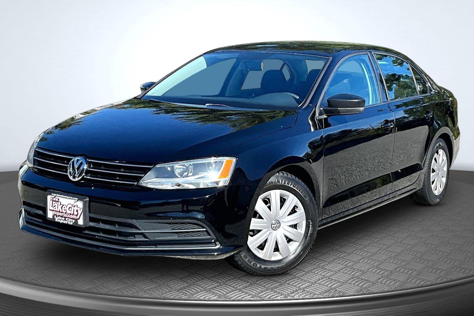 Black 2015 Volkswagen Jetta Sedan Front-Wheel Drive Manual