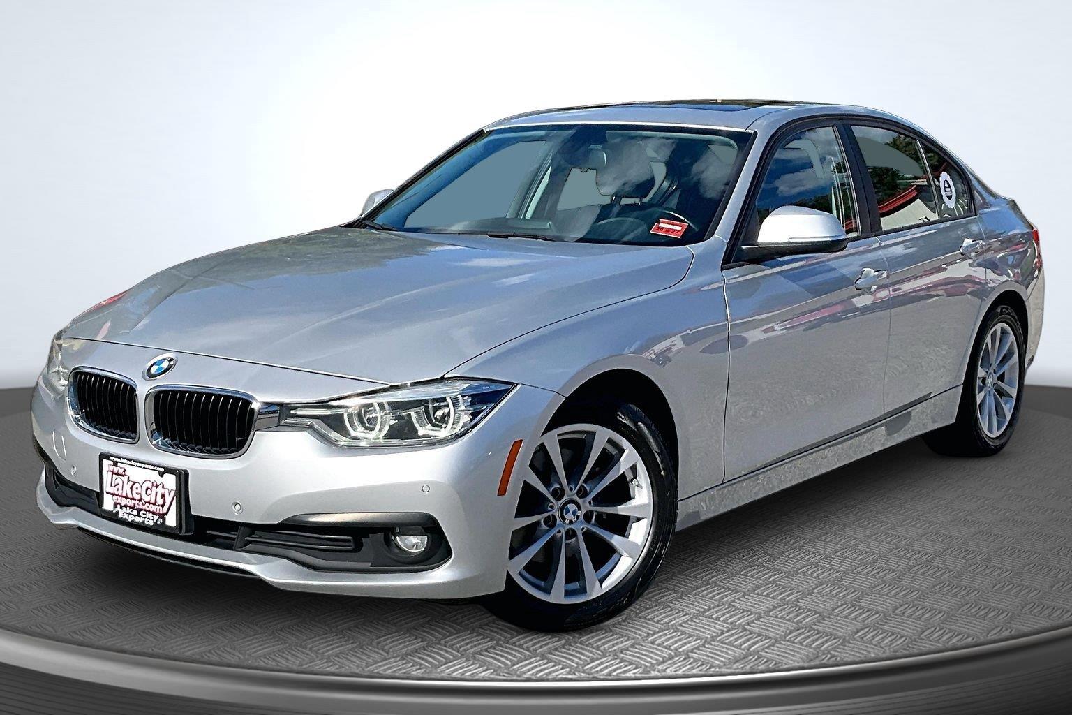 Glacier Silver Metallic 2018 BMW 3 Series Sedan All-Wheel Drive Automatic