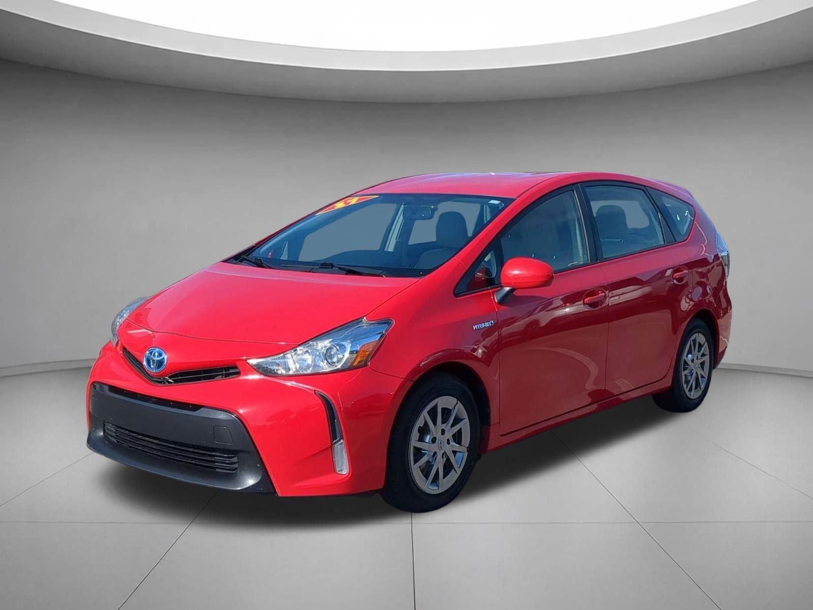 Absolutely Red 2017 Toyota Prius v Three FWD Wagon Front-Wheel Drive Continuously Variable Transmission