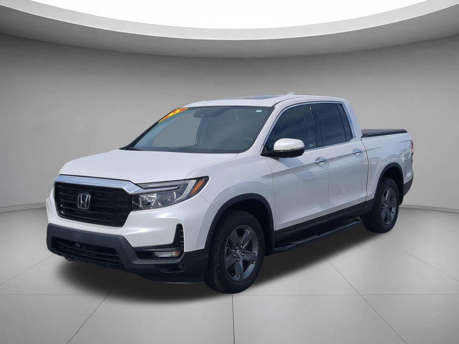 Platinum White Pearl 2023 Honda Ridgeline RTL-E AWD Pickup Truck All-Wheel Drive Automatic