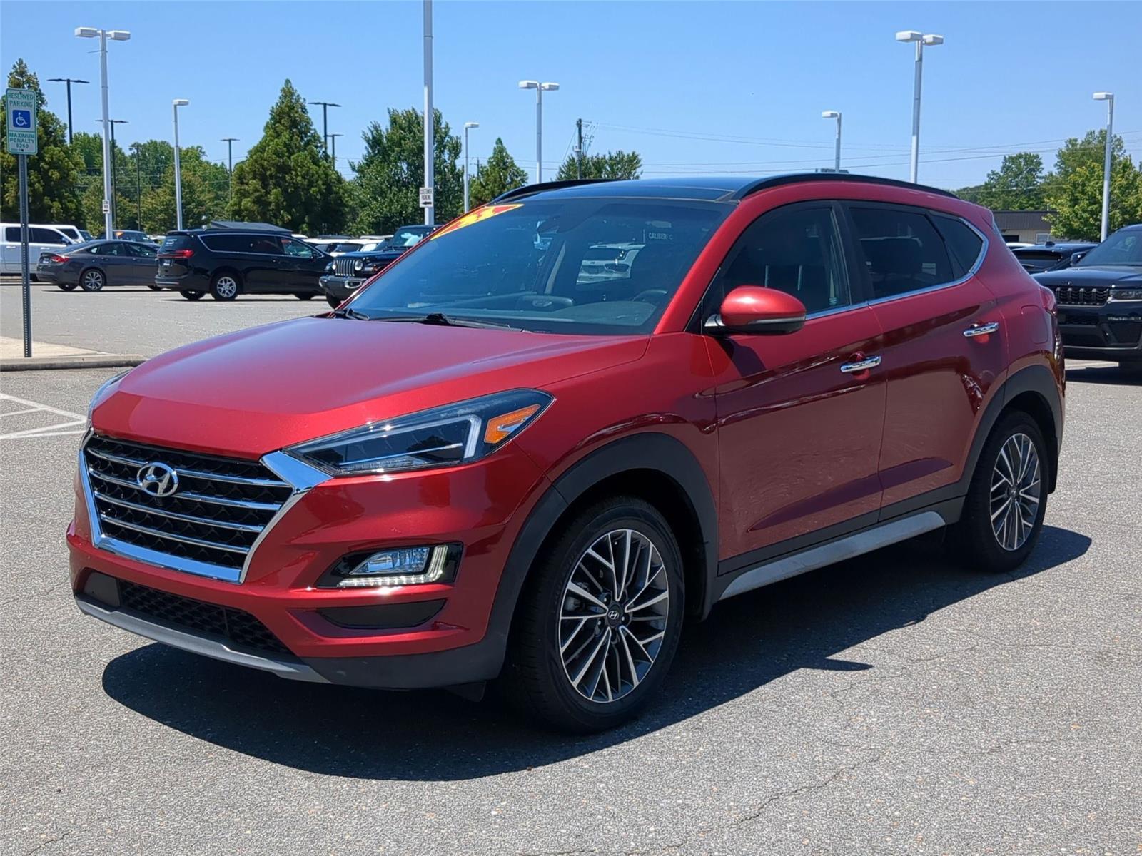Red Crimson 2021 Hyundai Tucson Ultimate FWD SUV / Crossover Front-Wheel Drive Automatic