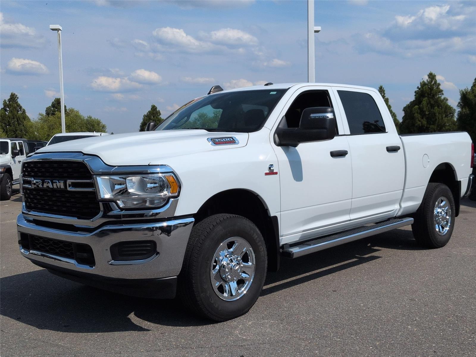 Bright White Clearcoat 2024 RAM 3500 Pickup Truck Four-Wheel Drive 6-Speed Automatic