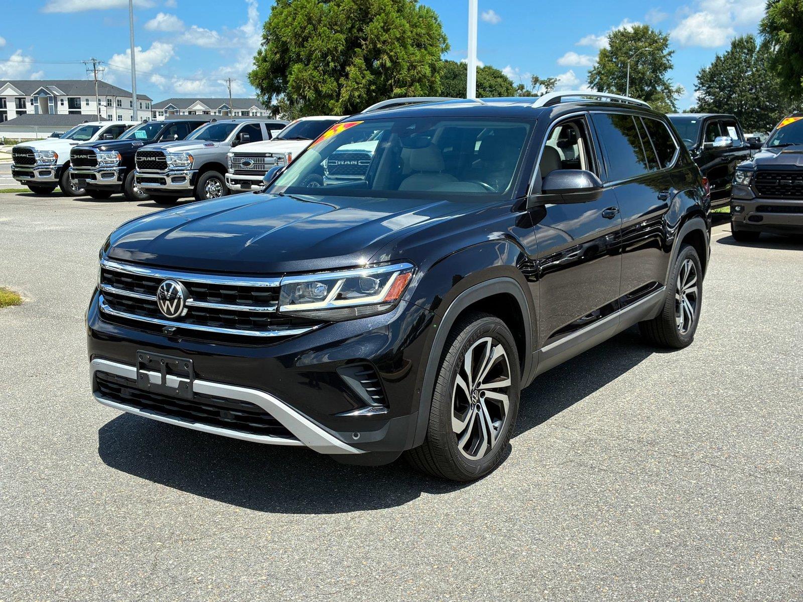 Deep Black Pearl 2021 Volkswagen Atlas SUV / Crossover All-Wheel Drive Automatic