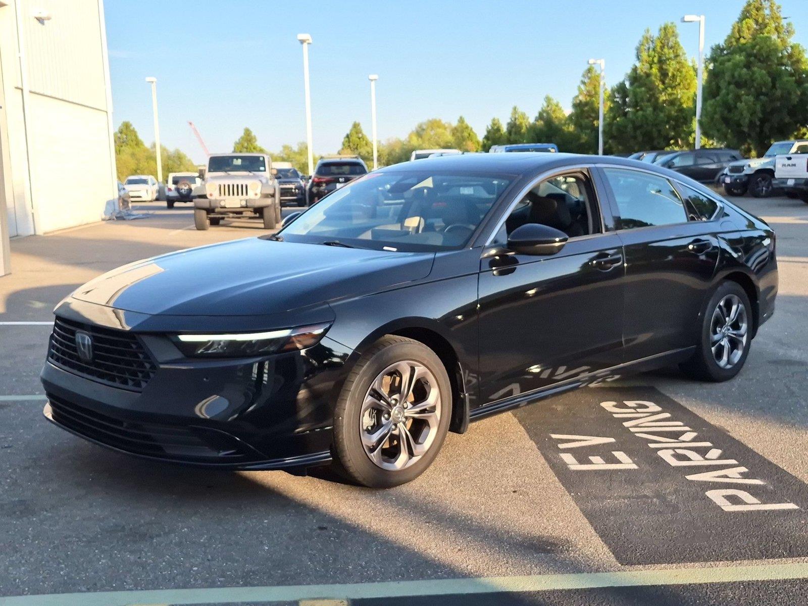 Crystal Black Pearl 2024 Honda Accord Hybrid Sedan Front-Wheel Drive Continuously Variable Transmission