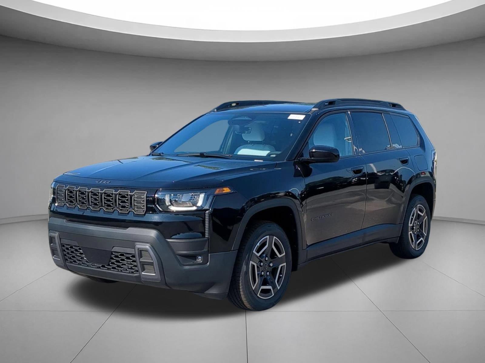Diamond Black Crystal Pearlcoat 2026 Jeep Cherokee SUV / Crossover Four-Wheel Drive Automatic