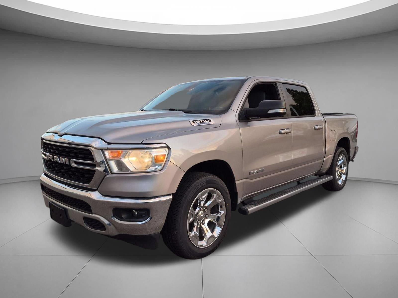 Billet Silver Metallic Clearcoat 2022 RAM 1500 Pickup Truck Four-Wheel Drive 8-Speed Automatic