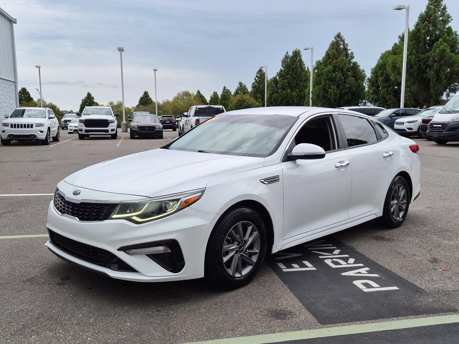 Snow White Pearl 2020 Kia Optima Sedan Front-Wheel Drive Automatic