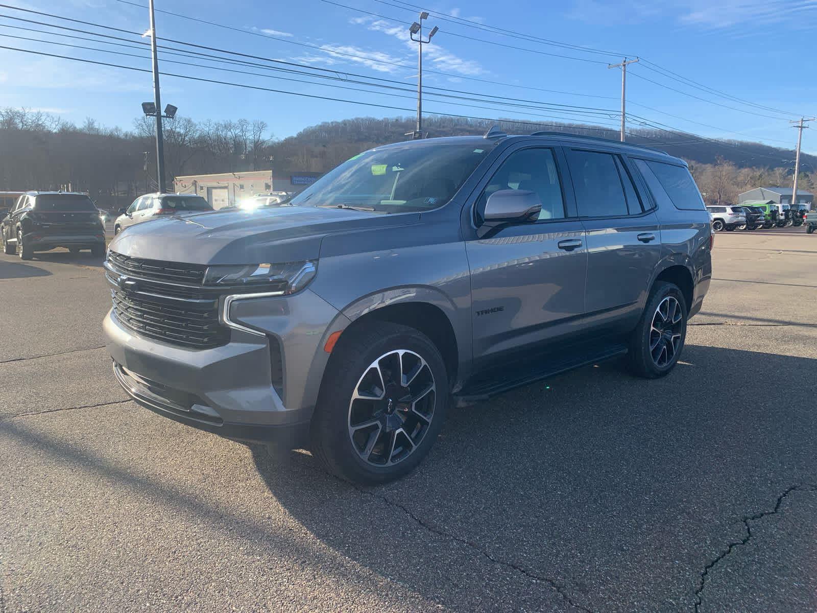 Gray (Satin Steel Metallic) 2022 Chevrolet Tahoe SUV / Crossover Four-Wheel Drive Automatic
