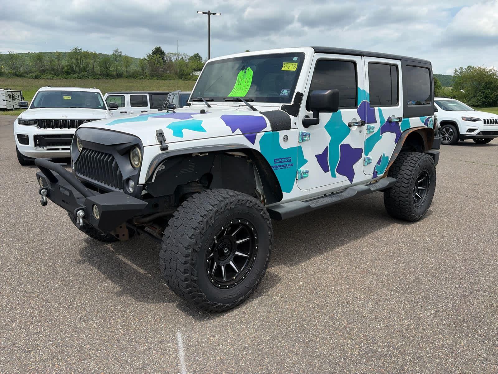 Bright White Clearcoat 2014 Jeep Wrangler SUV / Crossover Four-Wheel Drive 5-Speed Automatic