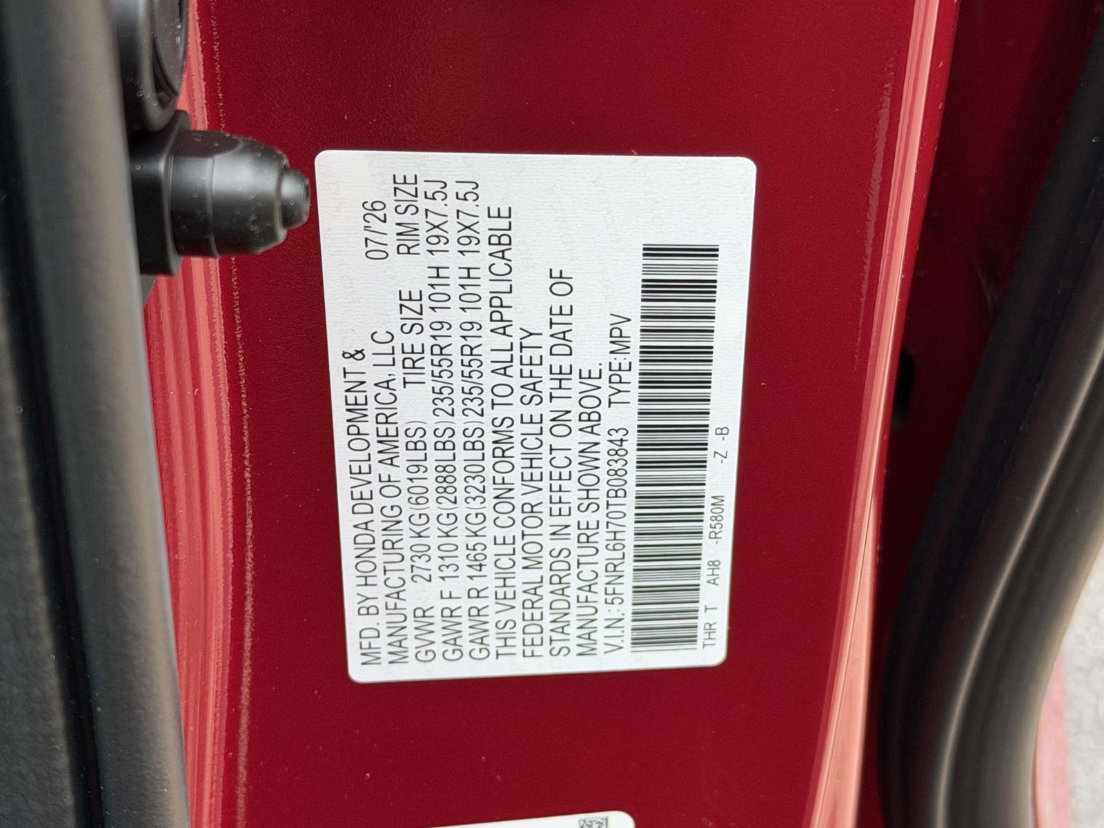 New 2026 Honda Odyssey Van