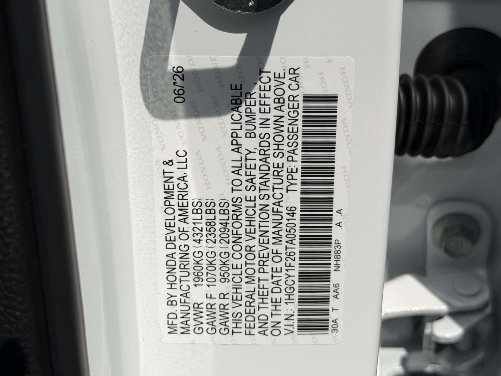 New 2026 Honda Accord Sedan Sedan
