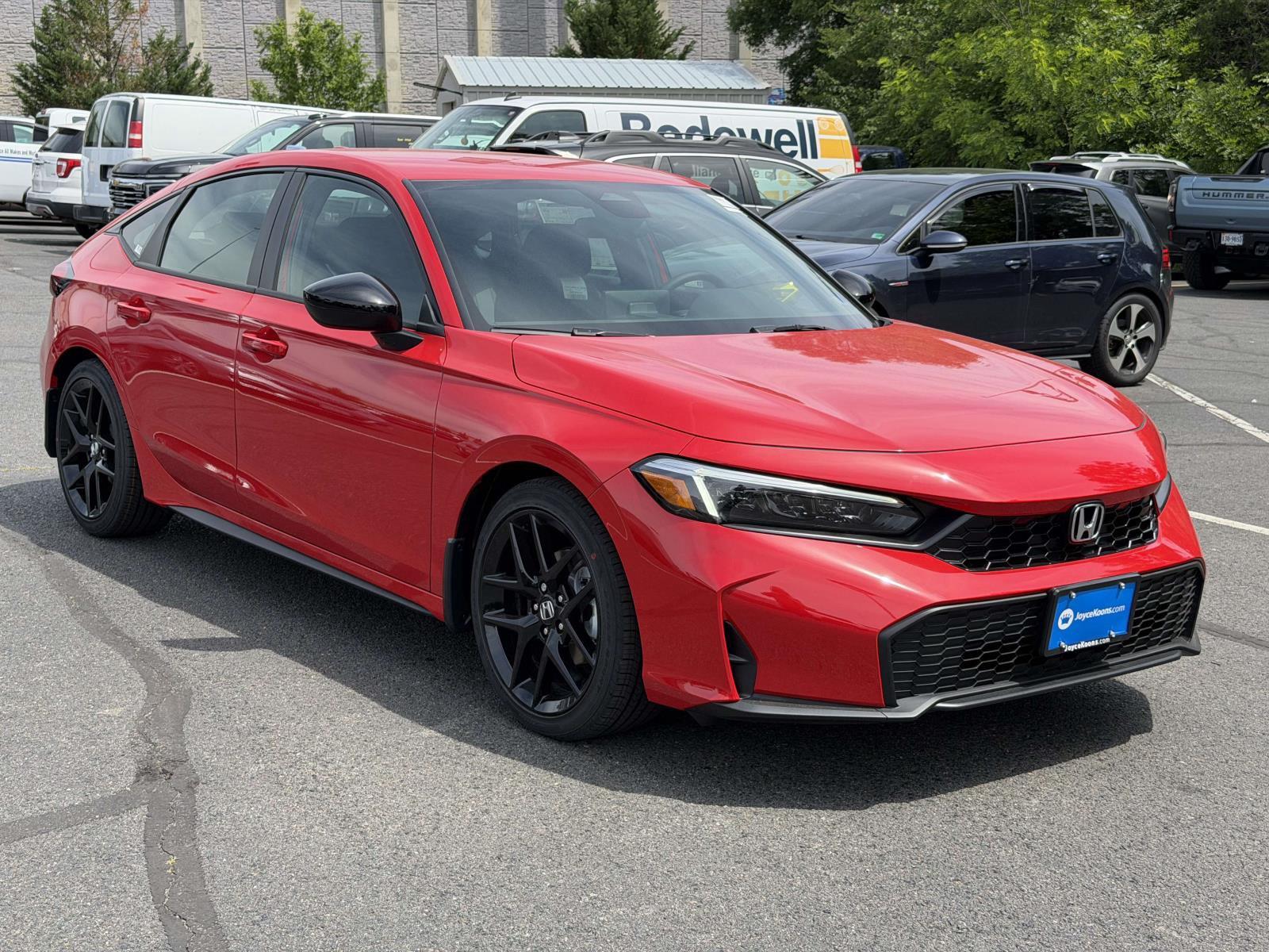 Rallye Red 2026 Honda Civic Hatchback Hatchback Front-Wheel Drive Continuously Variable Transmission