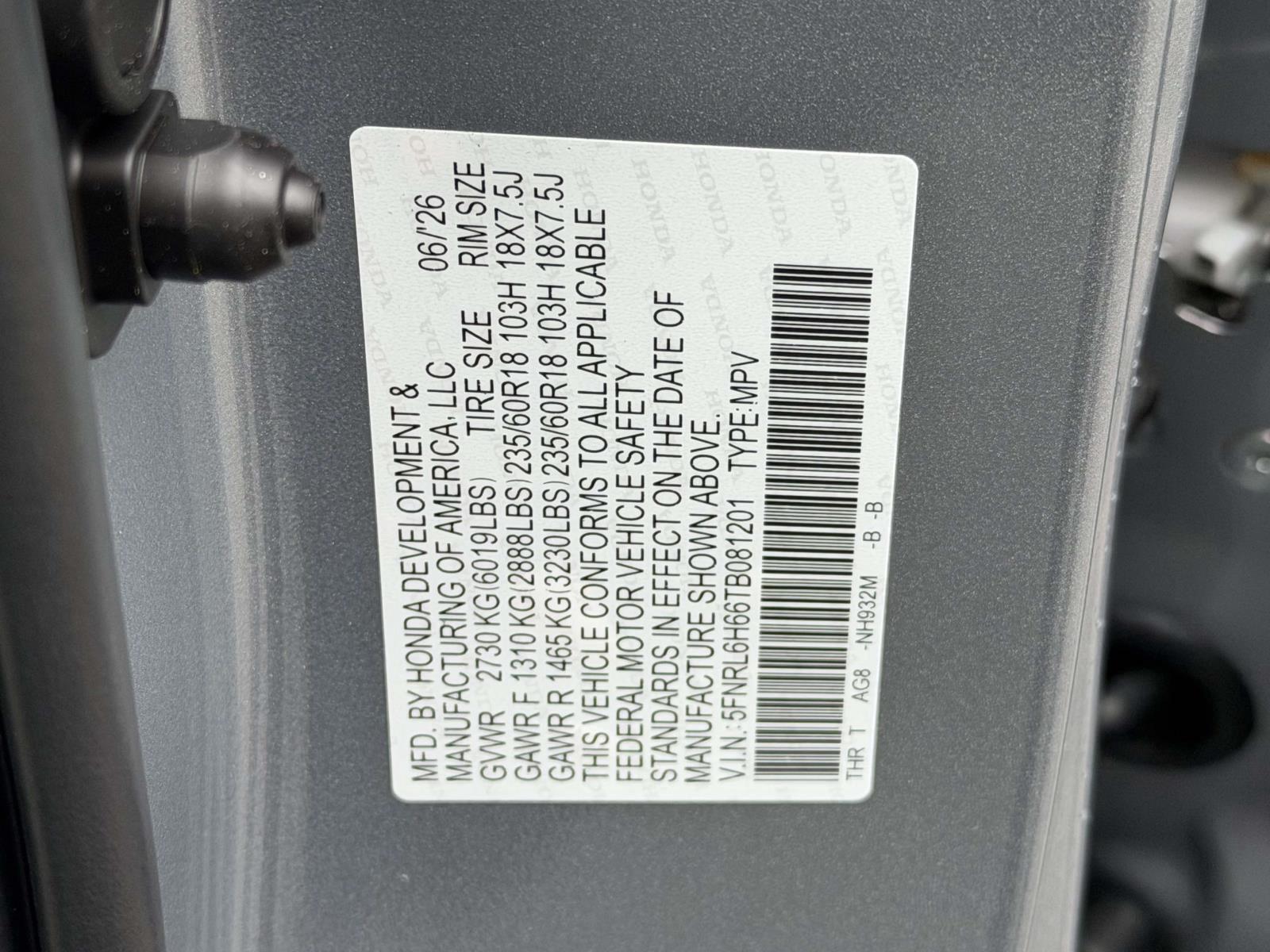 New 2026 Honda Odyssey Van