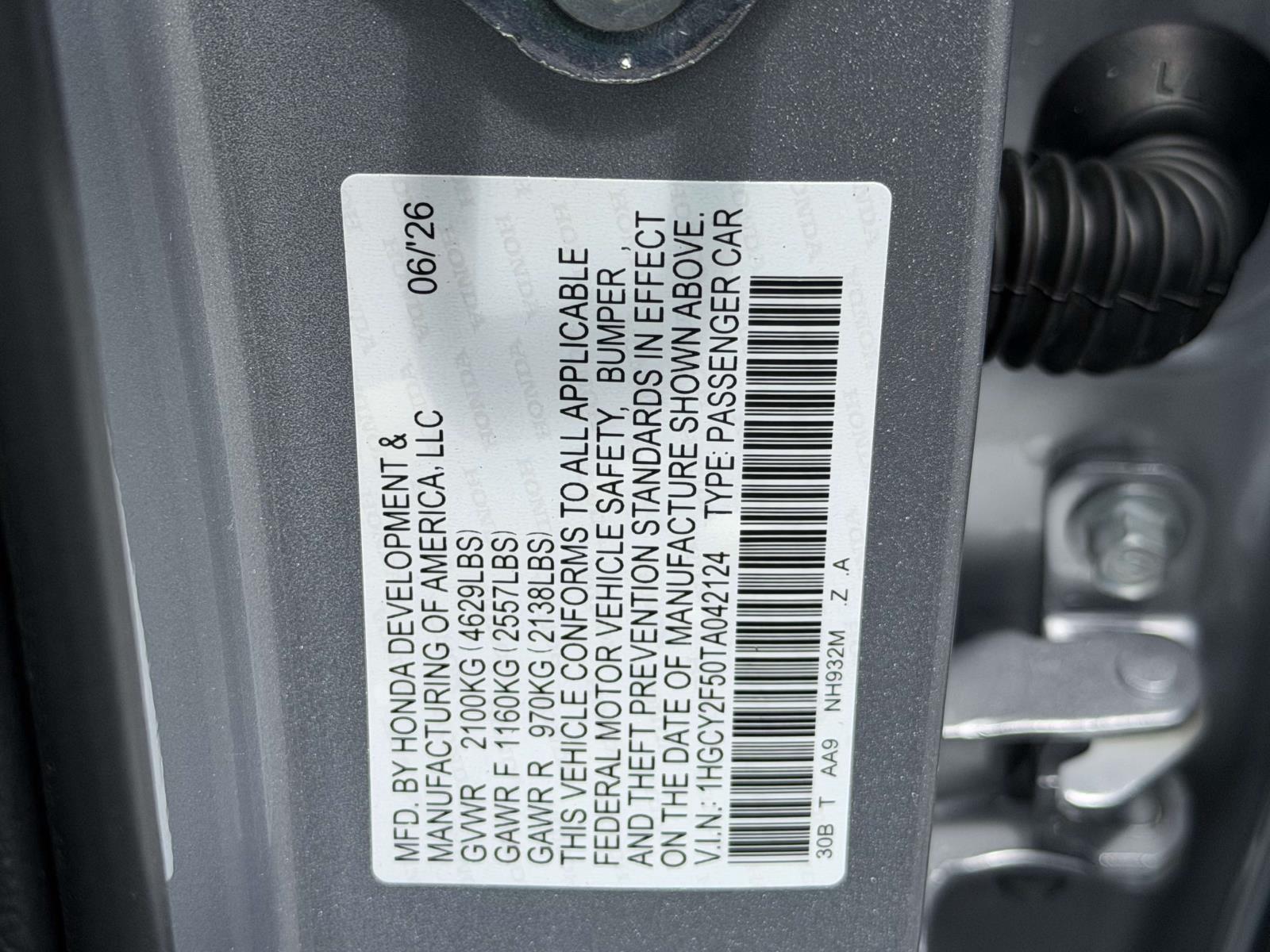 New 2026 Honda Accord Hybrid Sedan