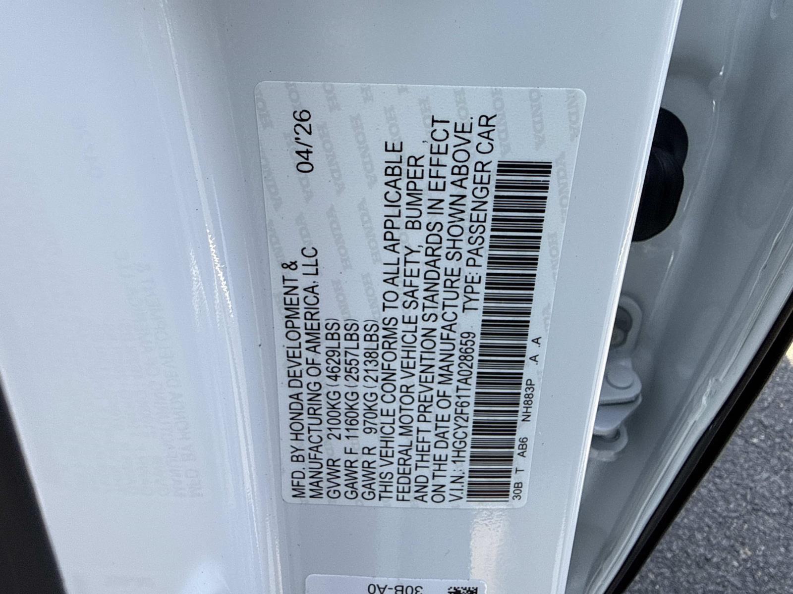 New 2026 Honda Accord Hybrid Sedan