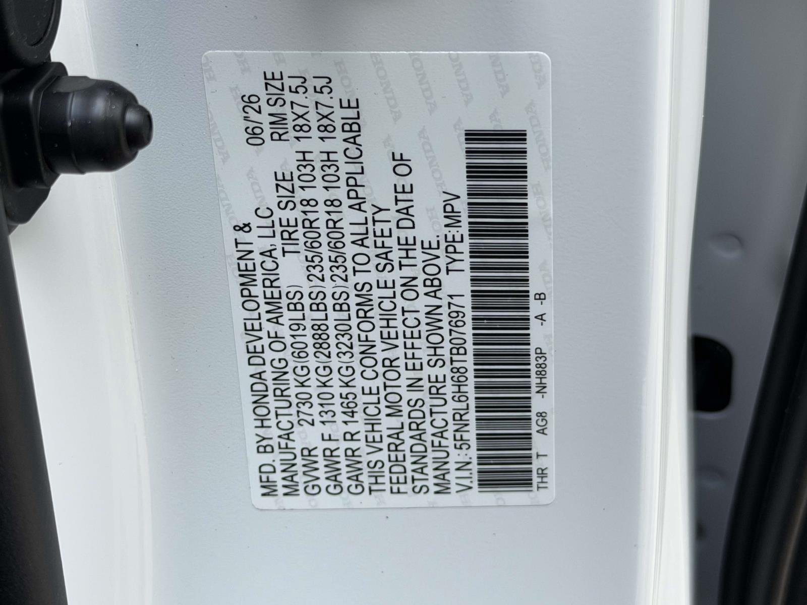 New 2026 Honda Odyssey Van