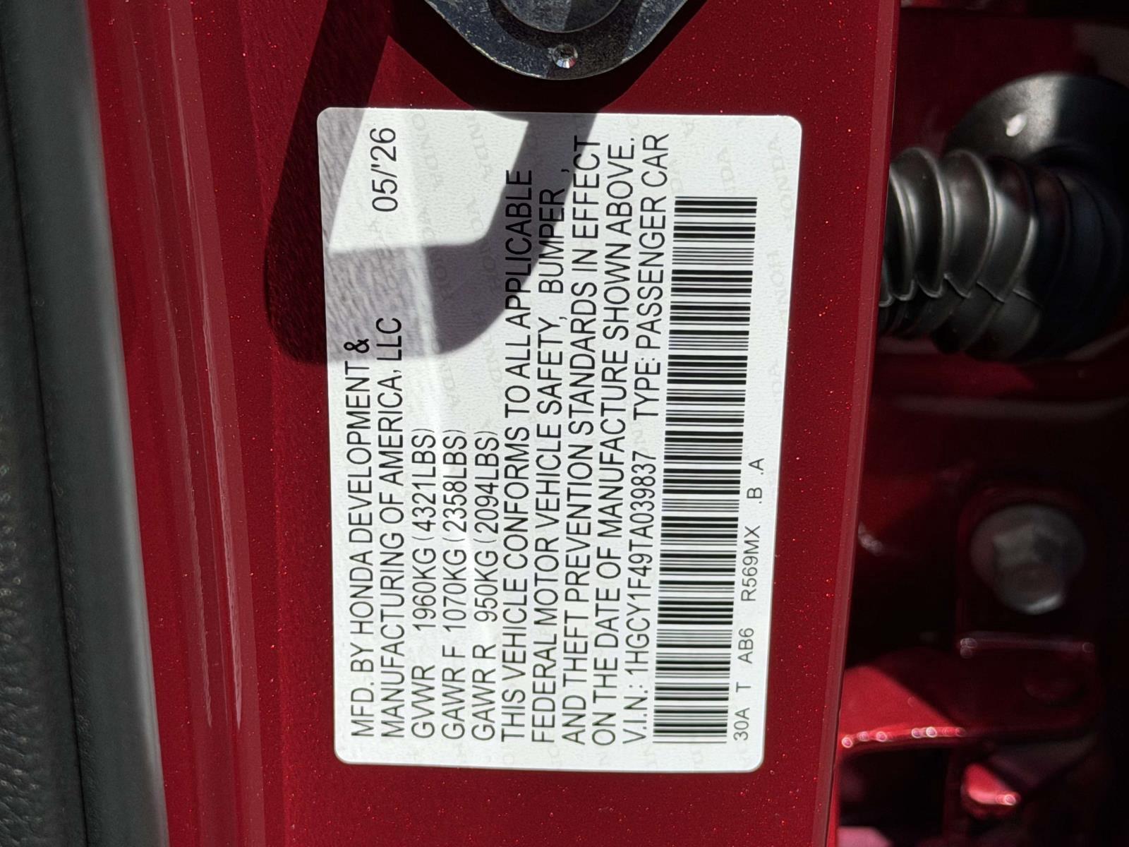 New 2026 Honda Accord Sedan Sedan