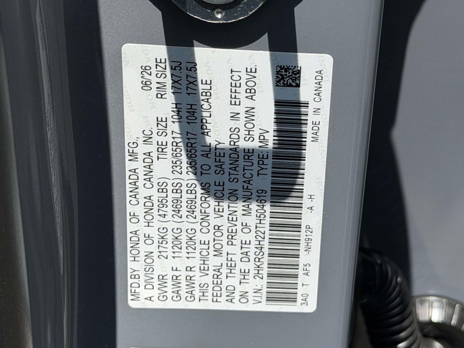 New 2026 Honda CR-V SUV
