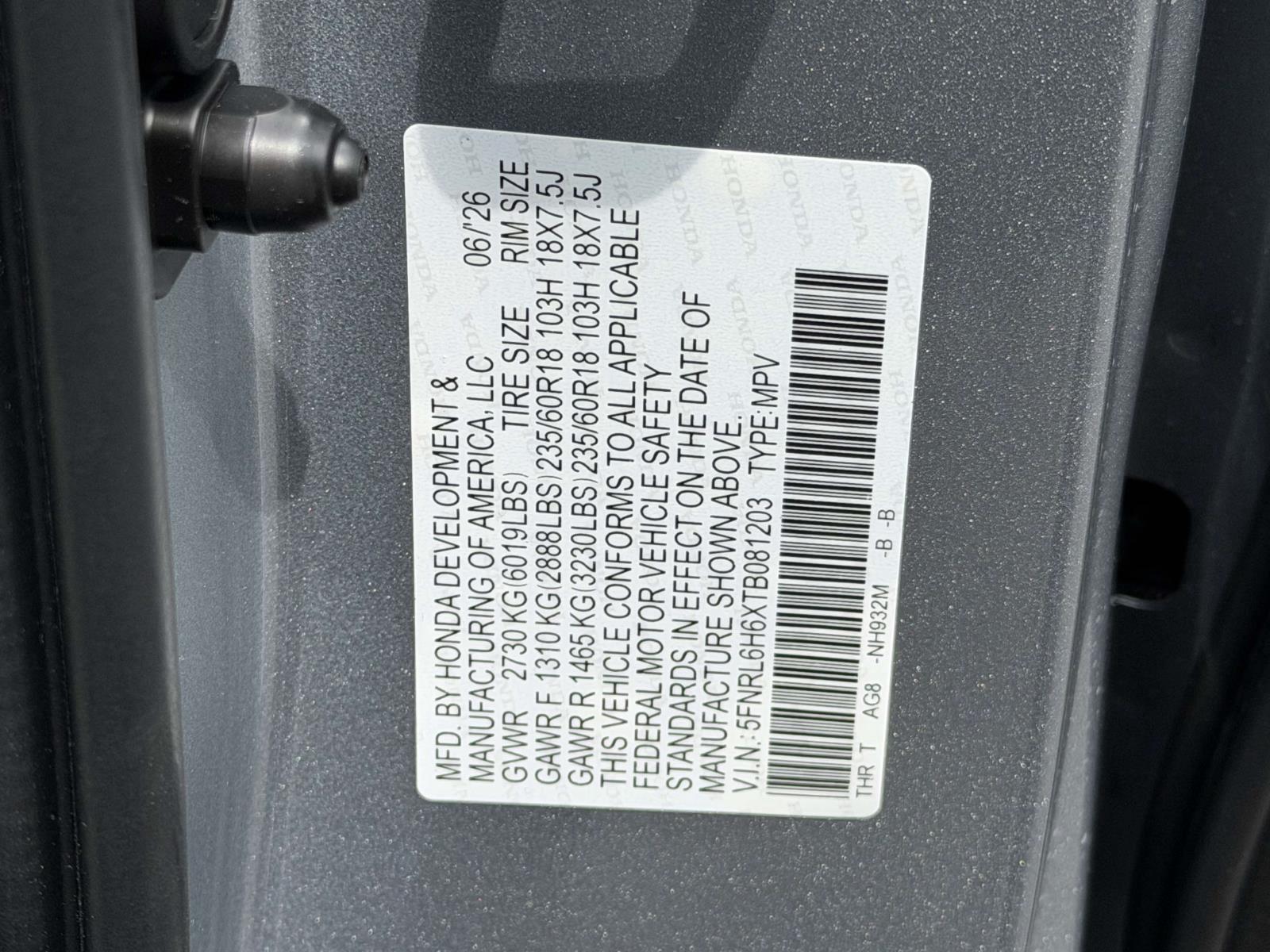 New 2026 Honda Odyssey Van