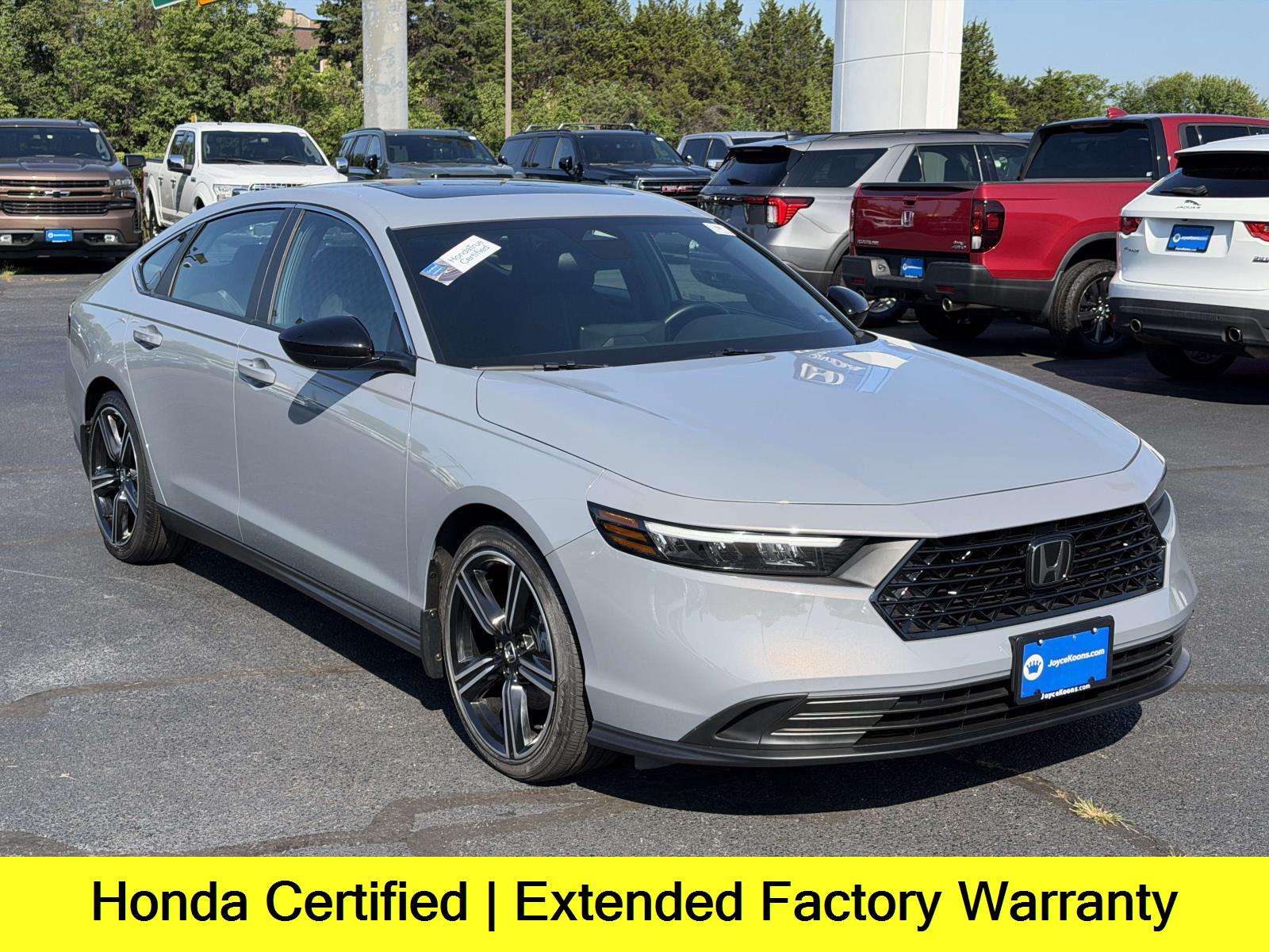 Urban Gray Pearl 2025 Honda Accord Hybrid Sedan Front-Wheel Drive 1-Speed Dual Clutch