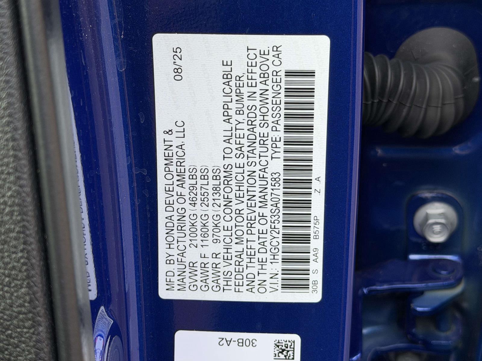 Used 2025 Honda Accord Hybrid Sedan